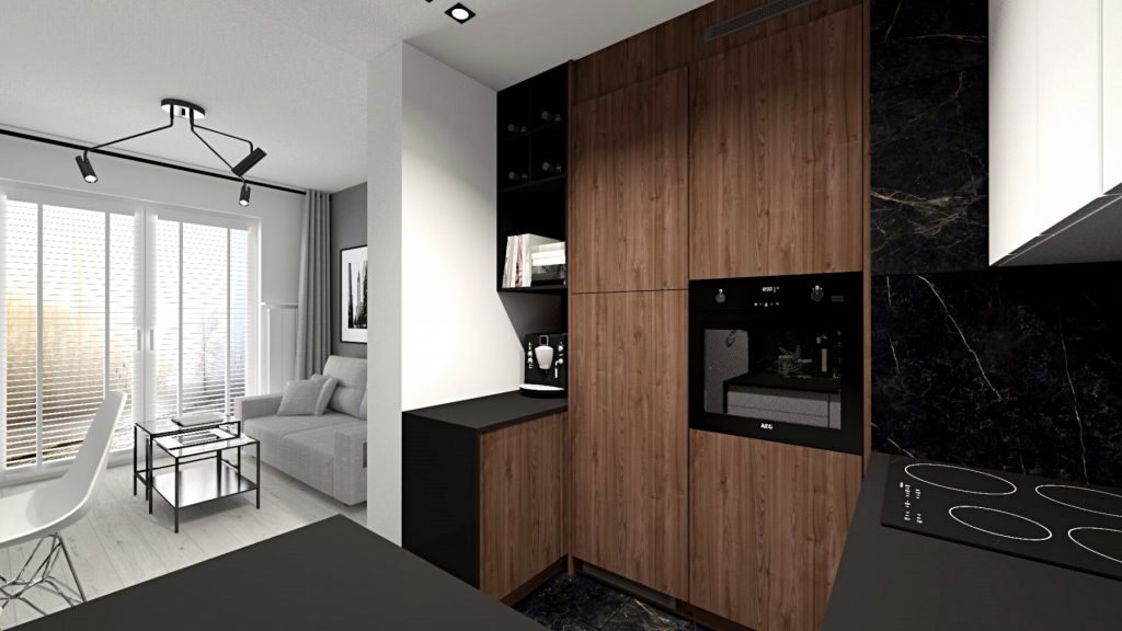 Projekt i wykończenie mieszkania Kraków SaniWell